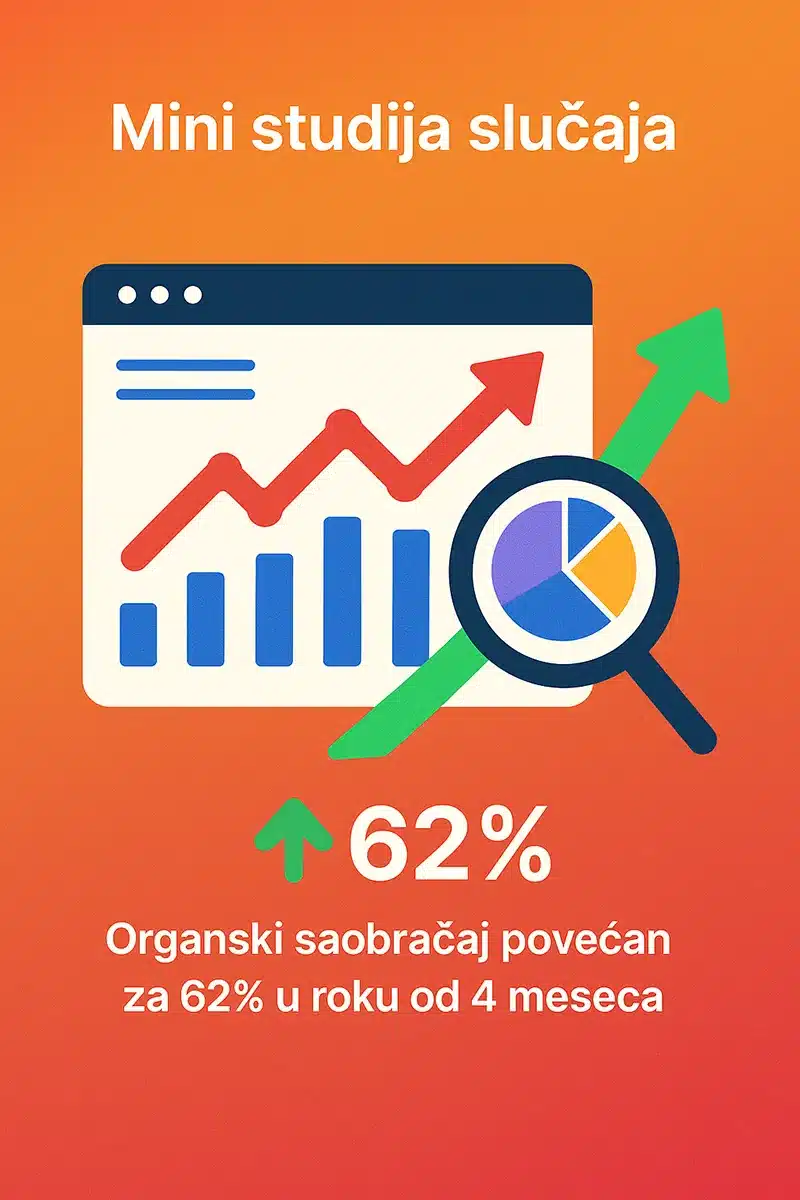 SEO mini studija slučaja – primer uspešne optimizacije i rasta lokalnog saobraćaja