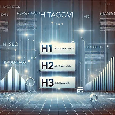 h tagovi H tagovi (Header tags) su HTML oznake koje se koriste za označavanje naslova i podnaslova u sadržaju web stranice. Oni pomažu u strukturi teksta i poboljšavaju čitljivost kako za korisnike, tako i za pretraživače.