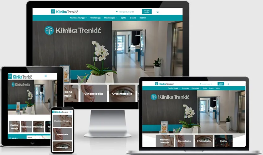 Ya kliniku Trenkić uradili smo kompletan web sajt, responzivan za sve uređaje