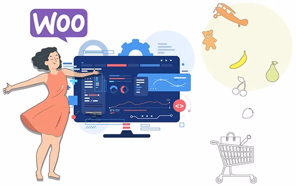 grafika koja pokazuje vezu izmedju woocomeerca i hosting operatera